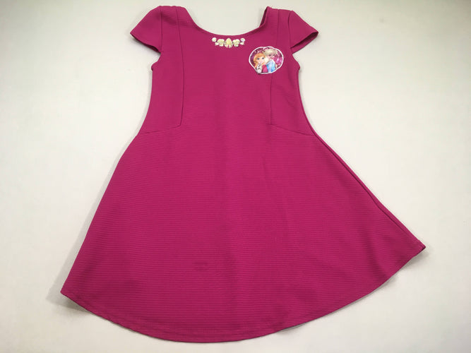 Robe m.c rose vif strass reine des neiges, moins cher chez Petit Kiwi