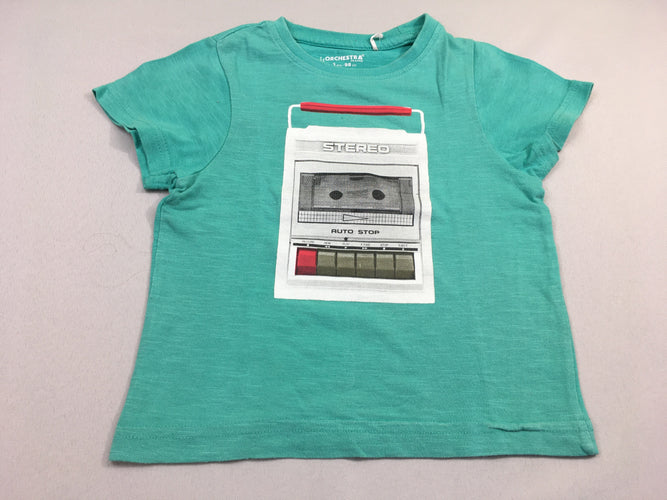 T-shirt m.c vert t-stereo, moins cher chez Petit Kiwi