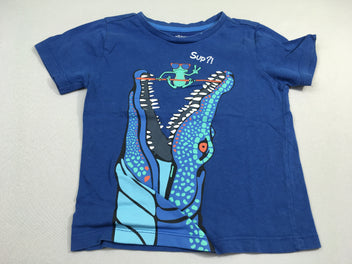 T-shirt m.c bleu crocodile grenouille
