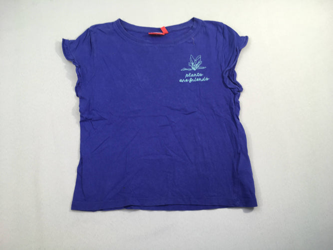 T-shirt m.c bleu plants, moins cher chez Petit Kiwi