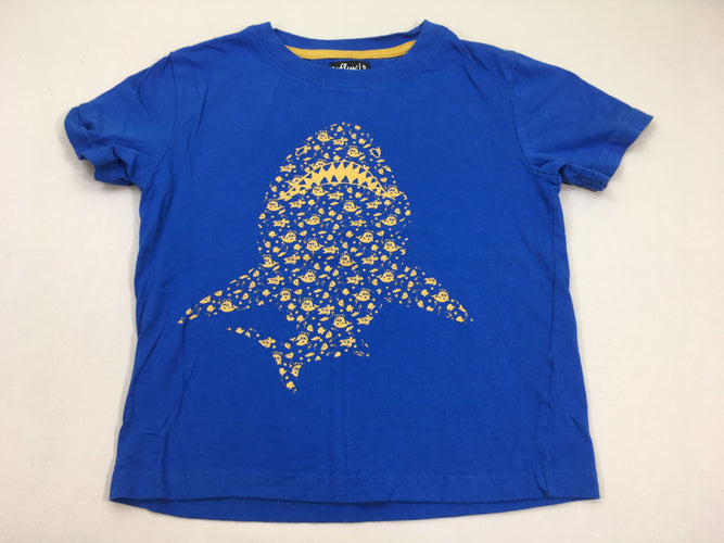 T-shirt m.c bleu requin, moins cher chez Petit Kiwi
