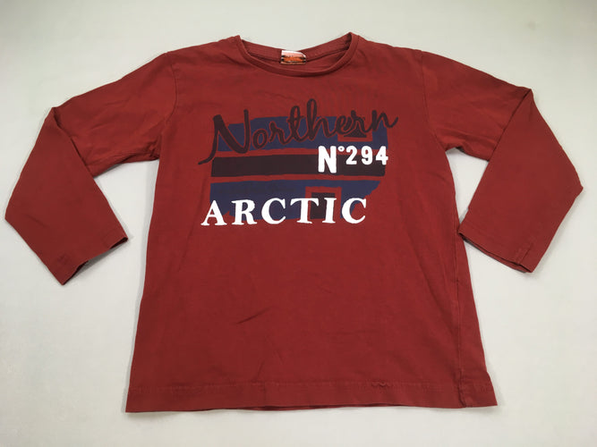 T-shirt m.l rouge Northern, moins cher chez Petit Kiwi