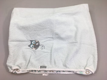 Housse en éponge pour coussin à langer bleu Hibou