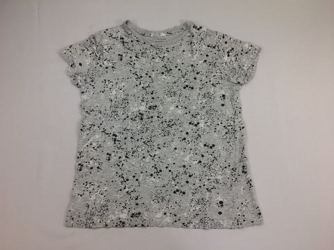 T-shirt m.c gris effet taches noires, moins cher chez Petit Kiwi