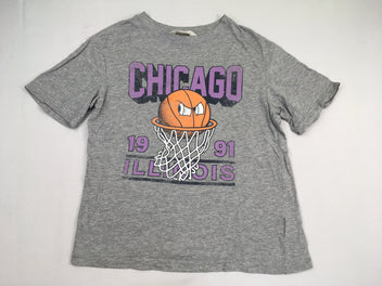 T-shirt m.c gris Chicago Floc usé
