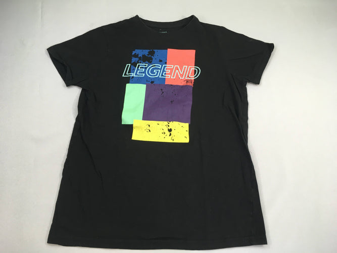 T-shirt m.c noir cadre legend, moins cher chez Petit Kiwi