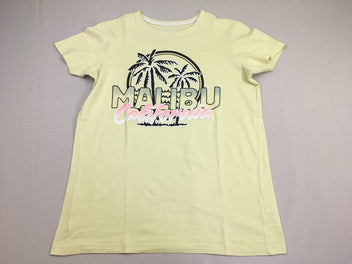 T-shirt m.c jaune pâle flammé Malibu