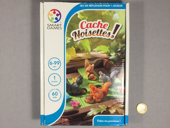 Smart Games - Cache noisettes ! Jeu de réflexion pour 1 joueur. 6-99a - complet