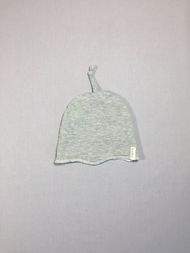 Bonnet jersey gris/blanc réversible - légèrement bouloché, moins cher chez Petit Kiwi