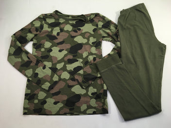 Pyjama 2pcs jersey vert camouflage