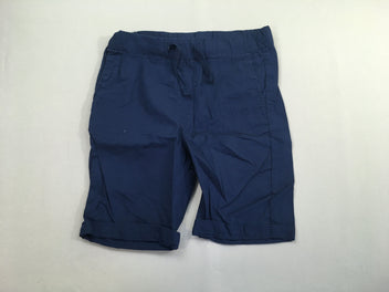 Bermuda léger bleu marine à revers