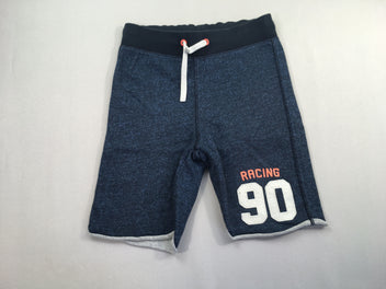 Bermuda molleton bleu foncé chiné 90