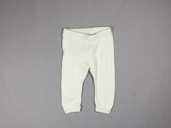 Pantalon blanc à revers - style pull