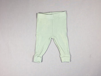 Pantalon vert clair jersey côtelé