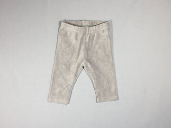 Pantalon gris velours côtelé élastique