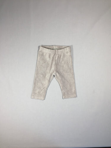 Pantalon gris velours côtelé élastique, moins cher chez Petit Kiwi