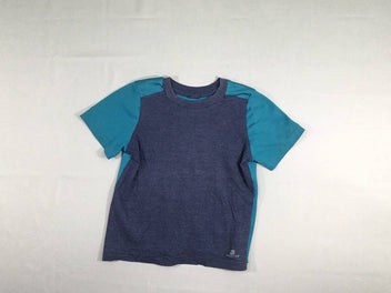 T-shirt m.c de sport bleu-bleu-Légèrement bouloché
