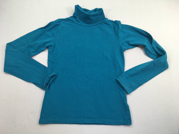 T-shirt col roulé turquoise