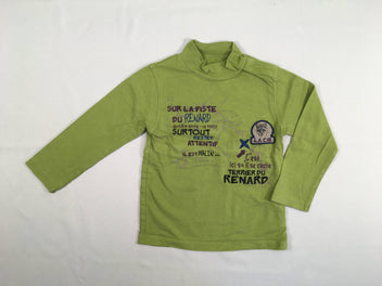 T-shirt m.l col montant vert Renard