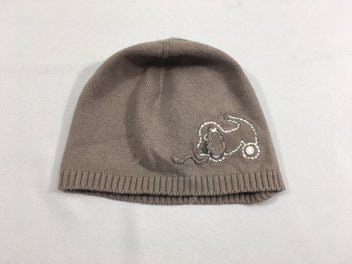 Bonnet taupe chien