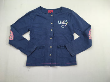Gilet jersey bleu flammé Wilde