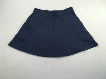 Jupe molleton bleu foncé