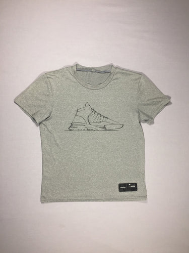 T-shirt m.c gris fluide - Tarmak - sans étiquette - taille estimée, moins cher chez Petit Kiwi