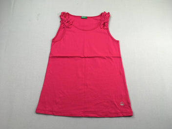 Débardeur rose vif froufrous sequins