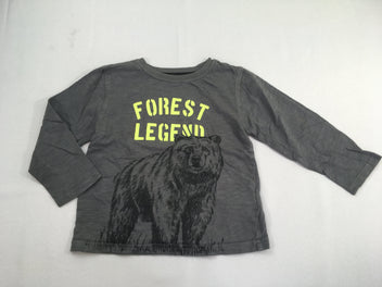 T-shirt m.l gris ours Forest