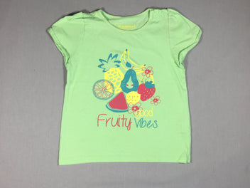 T-shirt m.c vert clair fruits