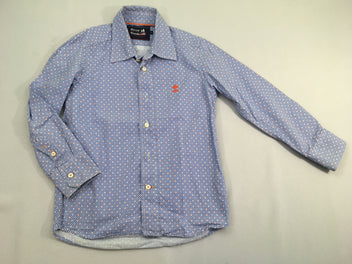 Chemise m.l bleue motifs pois RW