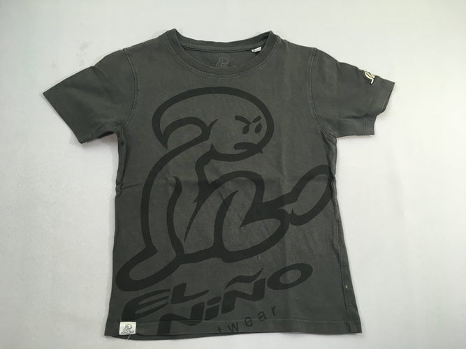 T-shirt m.c gris foncé Bonhomme, moins cher chez Petit Kiwi