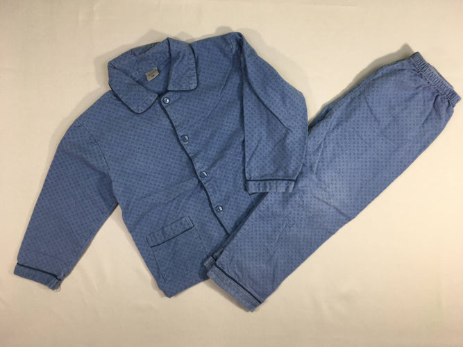 Pyjama 2 pcs flanelle bleu bouloché, moins cher chez Petit Kiwi