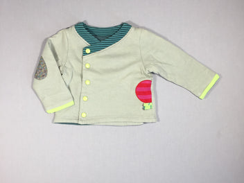 Gilet molleton gris - Les jolis pas beaux