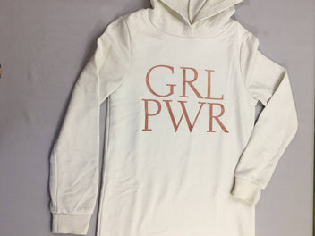 Robe Sweat blanc Grl Pwr