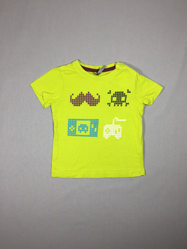 T-shirt m.c vert - pixels, moins cher chez Petit Kiwi