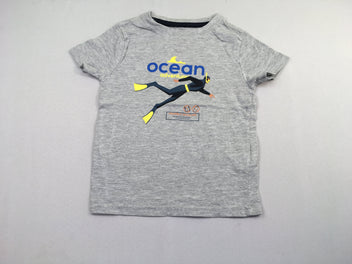 T-shirt m.c gris chiné ocean