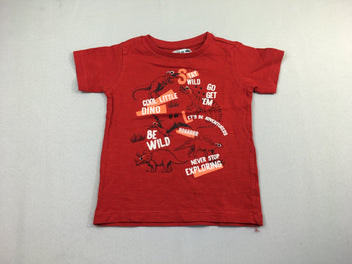T-shirt m.c rouge dinosaures