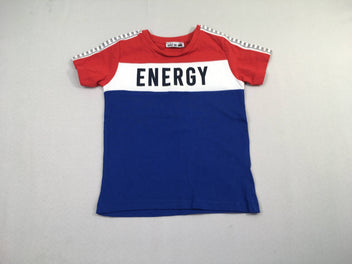 T-shirt m.c rouge/bleu/blanc energy