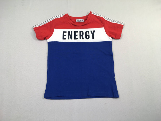 T-shirt m.c rouge/bleu/blanc energy, moins cher chez Petit Kiwi