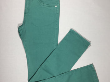 NEUF - Pantalon jean vert - slim fit - taille élastique