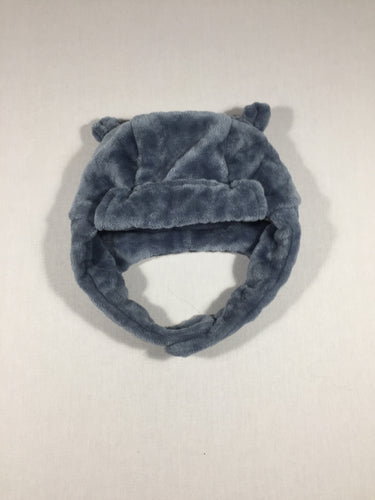 Bonnet bleu en velours style chapka (T4 53 cm), moins cher chez Petit Kiwi