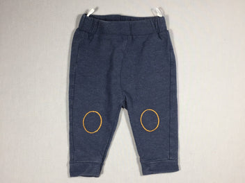 Pantalon molleton bleu marine - ronds aux genoux