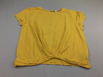 T-shirt m.c jaune bas noué