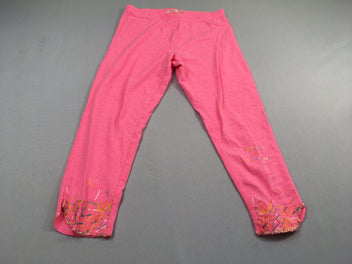 Legging rose flammé motifs bas