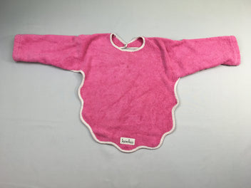 Bavoir avec manches longues, rose