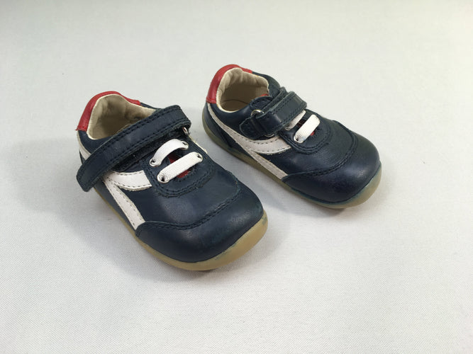 Chaussures step up first walker bleu marine/blanc/rouge, moins cher chez Petit Kiwi