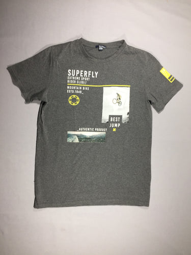 T-shirt m.c gris SUPERFLY, moins cher chez Petit Kiwi