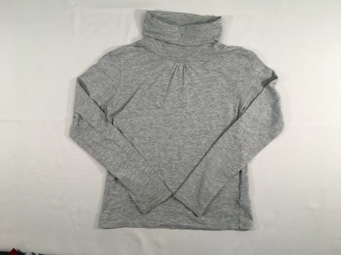 T-shirt m.l col roulé gris chiné, moins cher chez Petit Kiwi