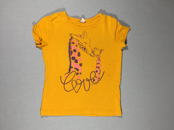 T-shirt m.c jaune girafes